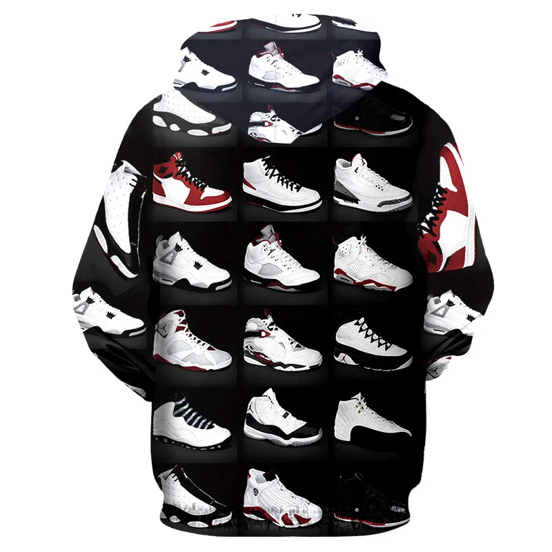 Забавные Для мужчин женщин Air Jordan обувь на молнии с куртки хип хоп Уличная 3d