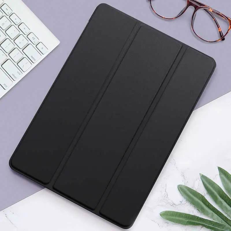 Для Apple iPad 9,7 дюймов / чехол для iPad Air 1/2 чехол Авто Пробуждение спящий уголок противоударный прозрачный ТПУ чехол для планшета - Цвет: Black