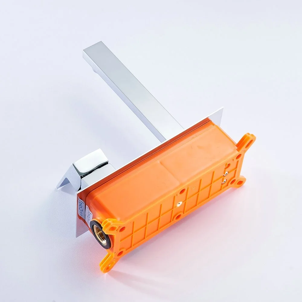 Скрытый настенный смеситель для раковины с предварительно встроенным корпусом