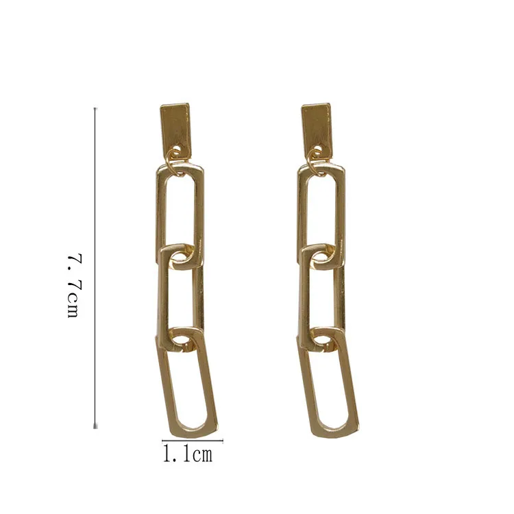 Fashion Silver Gold Chain Earrings Women Accessories Minimalist Punk Drop Long Tassel Jewelry 2019 brinco | Украшения и