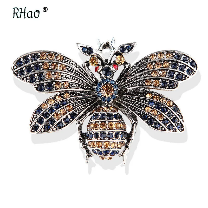 vintage Cute Bee Fly Insect Brooches Women Kids Girls Clothes Accessories Gold-color Animal Brooch Jewelry Party Gifts broche | Украшения и