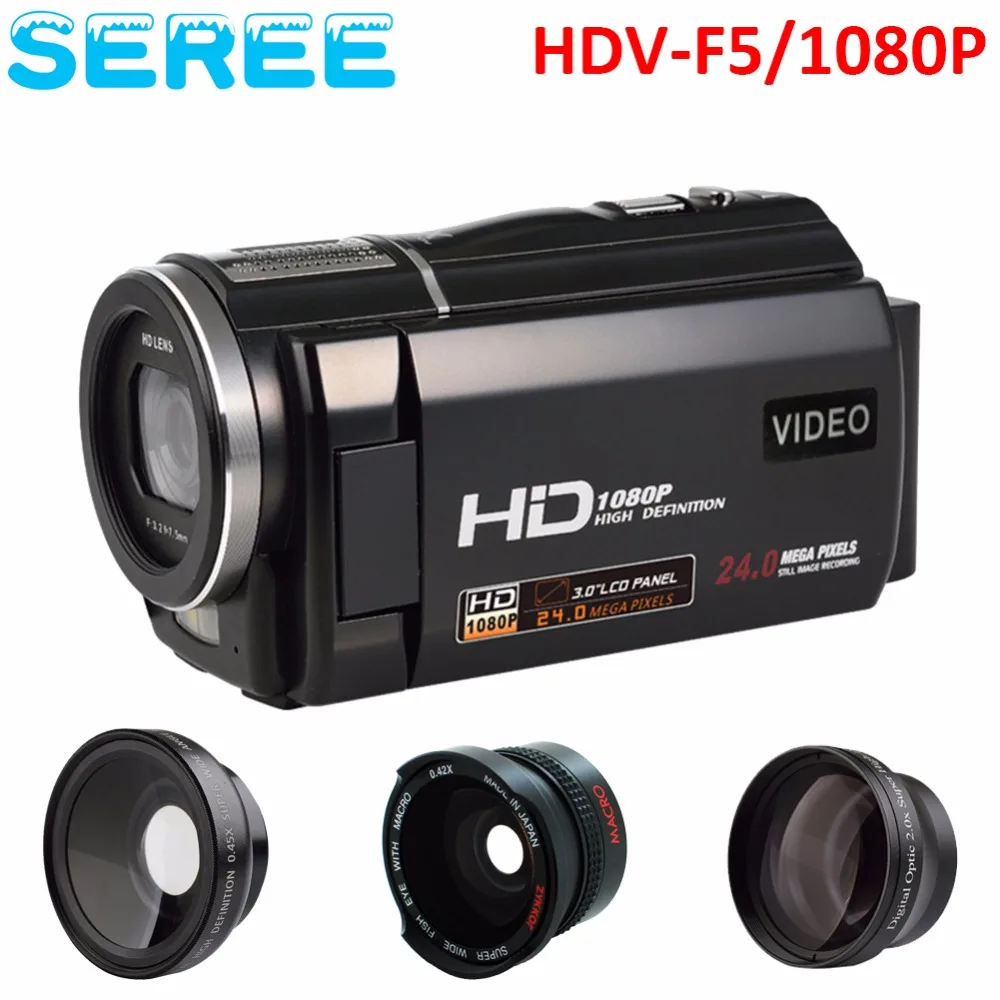 1080 P filmadora 30fps Видеорегистратор 24MP 16X Anti shake Макро Портативная Видеокамера 3