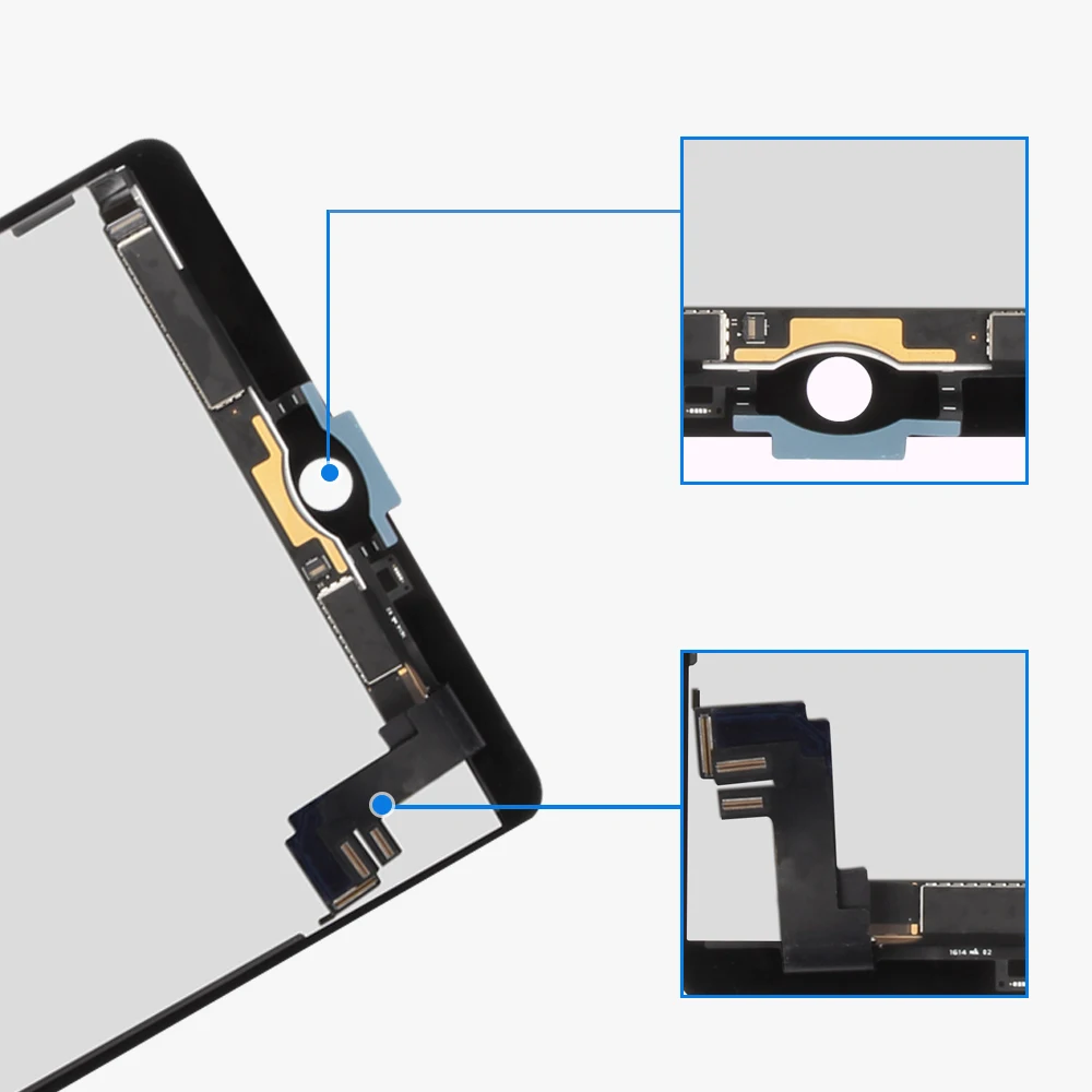 9," для iPad Air 2 2nd Gen A1567 A1566 ЖК-дисплей, матрица, сенсорный экран, дигитайзер, сенсор в сборе, нет кнопки Home для iPad 6
