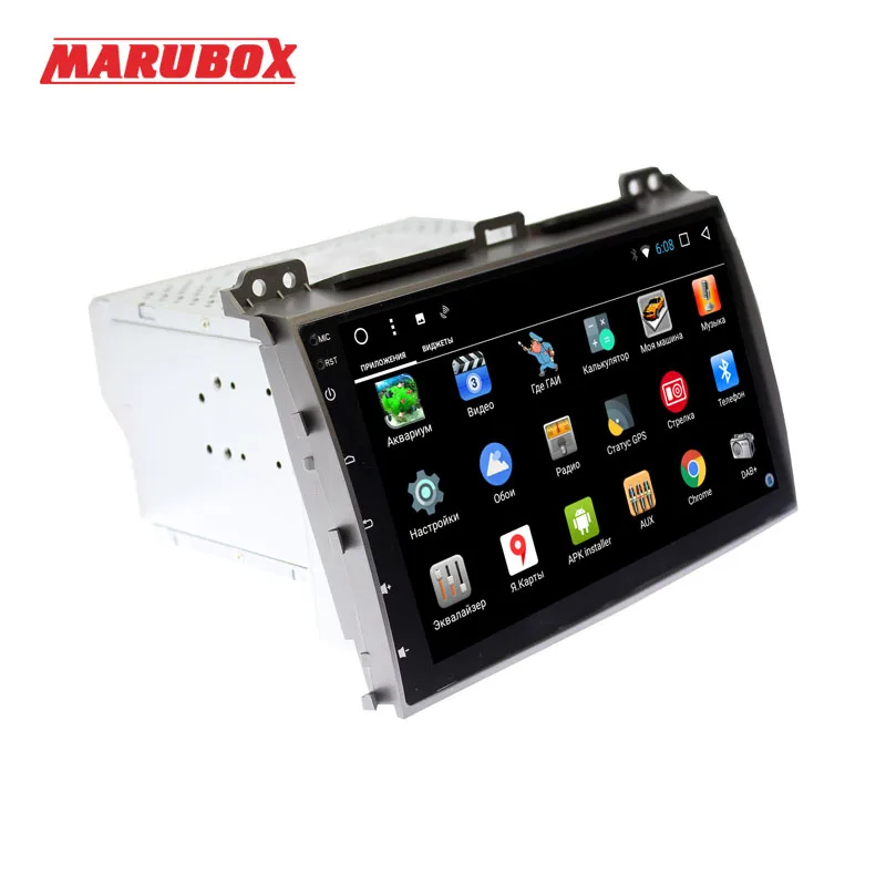 Штатная магнитола для Toyota Land Cruiser Prado 120, Lexus GX 02-09, MARUBOX 9A107DT3,Android 7.1,Четырехядерный процессор Allwinner T3 Cortex-A7 1.2 Ghz, 1024х600,GPS-навигация,BlueTooth,Поддержка кнопок на руле