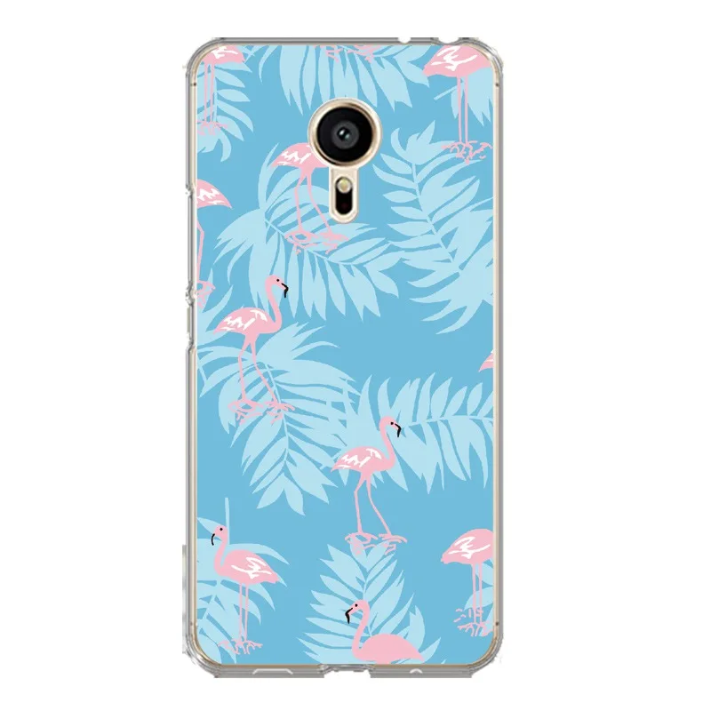 Мягкий прозрачный чехол из ТПУ с фламинго для meilan MX6 pro6 U20 U10 A5 M5 M5S E E2 Fish Flora Coque Fundas