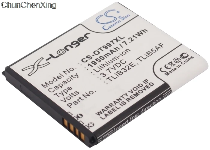Cameron Sino 1950mAh аккумулятор TLiB5AF для Alcatel Linkzone MW41 MW41TM 4G|Цифровые аккумуляторы| |