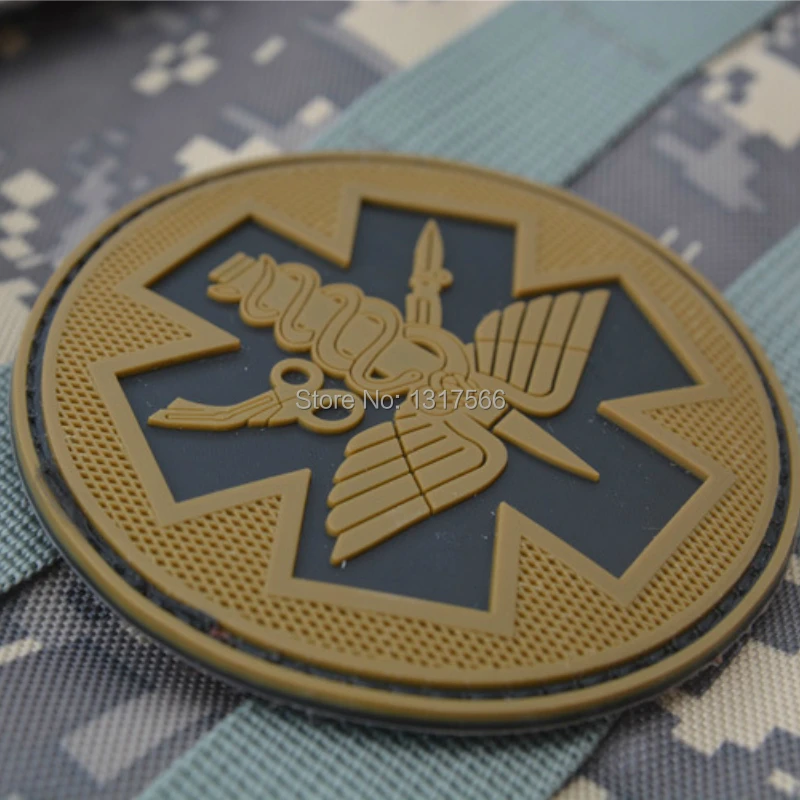 3D резиновые пластыри из ПВХ Военная Тактическая повязка на руку тканевая