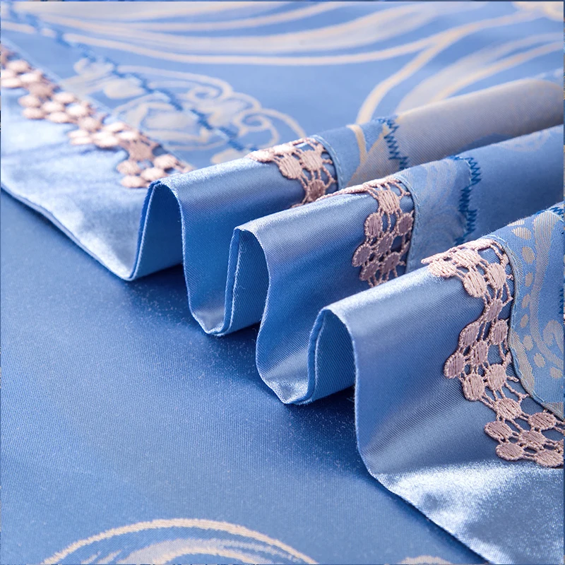 Комплект постельного белья из шелка хлопка и жаккарда 4 шт.|Комплекты белья| |