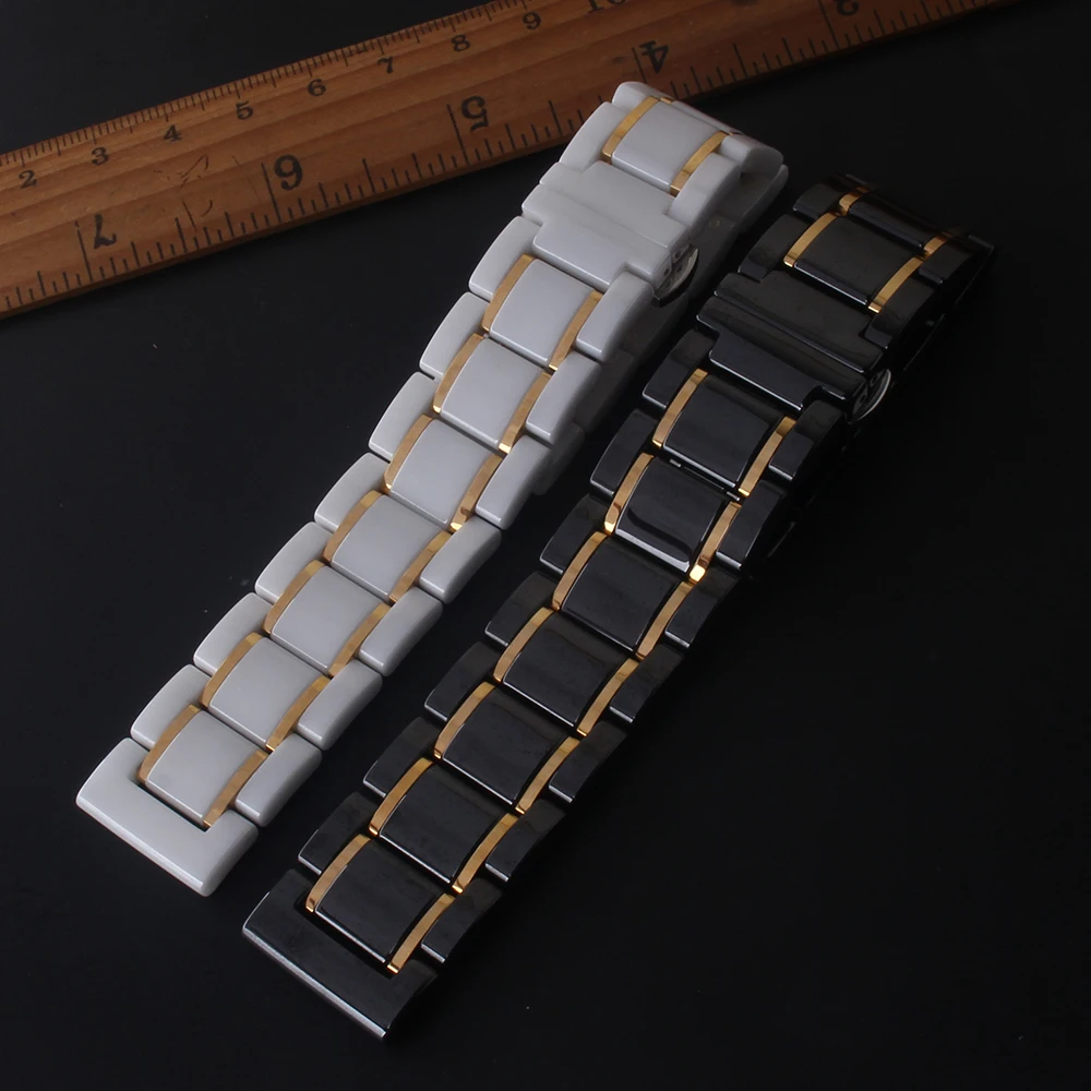 

20mm 21mm 22mm 23mm 24mm Ceramic Watch band Smart Wristwatch band bracelet mens Watches High quality Ceramic strap Quick Release