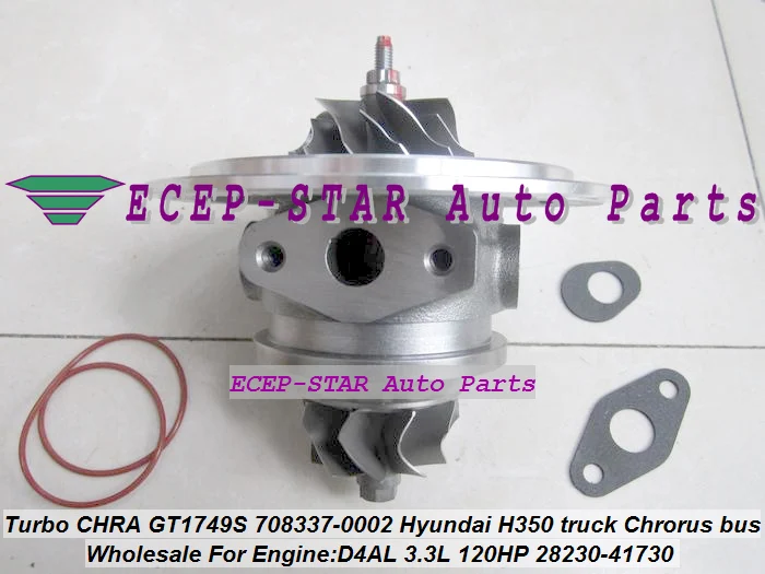 Турбо картридж CHRA GT1749S 708337 5001S 28230 41720 0001 для HYUNDAI H350 могучий грузовик Chrorus автобус 99