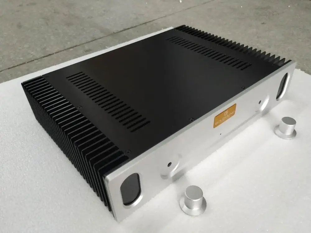 Чехол из алюминия для усилителя мощности с двойным радиатором серии BRZHIFI