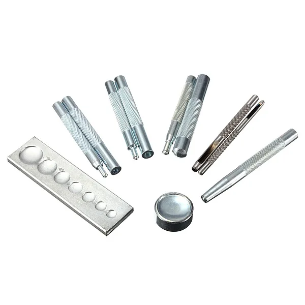 

1set 11 Pcs Four Four Button Tool 633/655/831/201 Rivet Base Punch