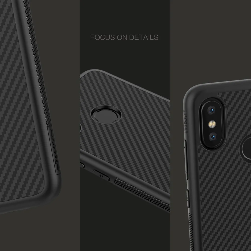 Для Xiaomi Mi 8 Nillkin synthetic fiber сотовый Чехол для телефона для Xiaomi Mi 8 твердый карбоновый ПК пластик задняя крышка TPU мягкий чехол