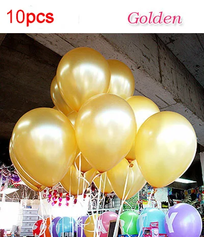 Golden 1.5g 10/25/100 шт./лот белые воздушные шары розовый обувь золотистого и красного цветов утолщение с жемчужной отделкой, сердце украшение для вечеринки в день рождения клипсы для воздушных шаров из латекса шарики для свадьбы - Цвет: Golden 1.5g