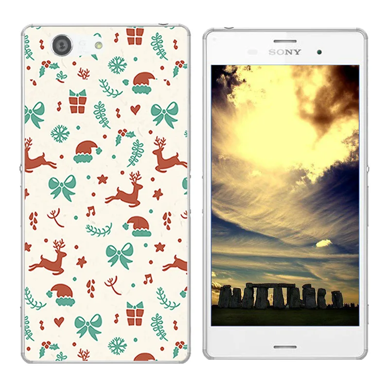 for Sony Xperia Z3 Compact Mini M55W D5803 D5833 Cover Silicone Merry Day Printing Z3Compact/Z3Mini Phone Cases |
