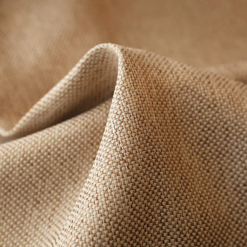 Однотонные занавески на заказ шторы из чистого хлопка и льна светонепроницаемые