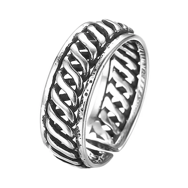 style 18 QIAMNI Модные женские Геометрические твист цветочные кольца наборы Винтаж для мужчин тайские серебряные костяшки пальцев ног палец кольцо Богемия Ювелирные Изделия Bague - Цвет основного камня: style 18