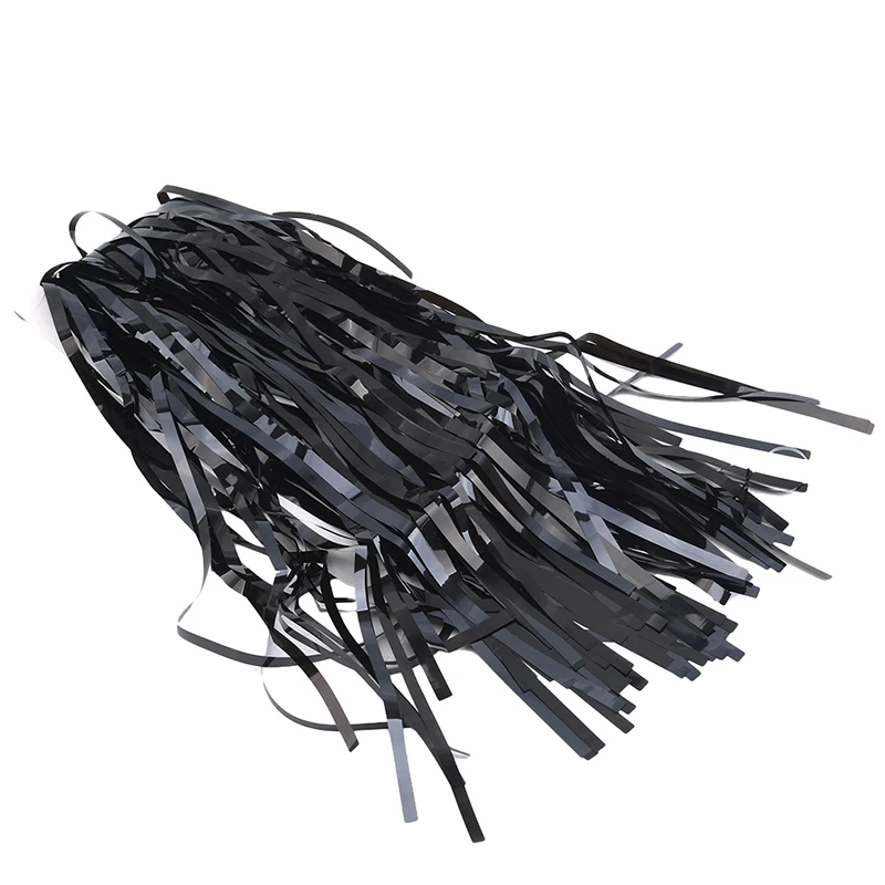 Золотая Серебряная металлическая бахрома из фольги Блестящий дождевой занавес