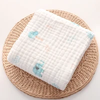 skin friendly baby receiving blanket 100 cotton swaddle wrap for newborn 6 layers cotton gauze bath towel baby bedding blankets