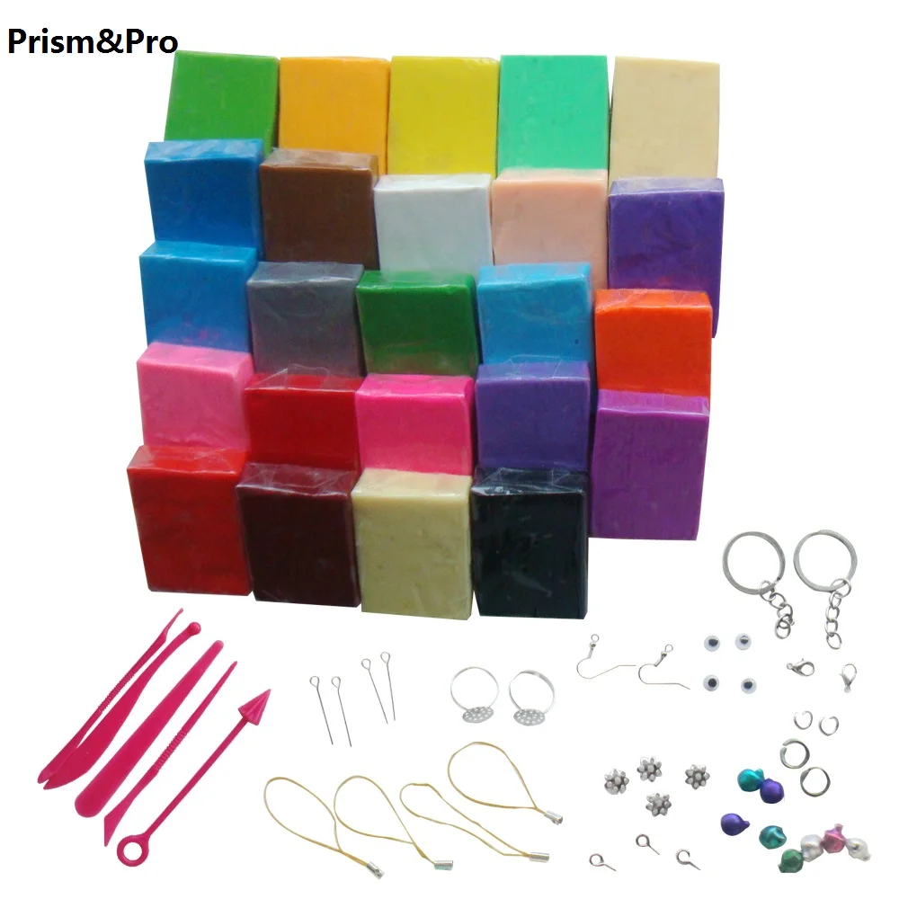 

Flexible texture Prism&Pro Polymer clay tool putty Children toy 24PC/LOT Modeling clay Nontoxic Slime Toy artist craft clay