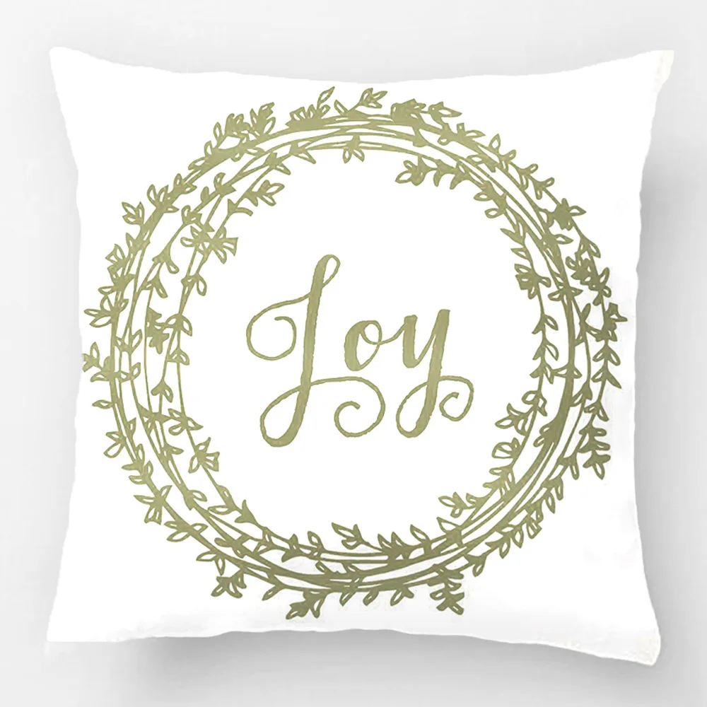 

Joy Wreath Holiday Wedding Throw Pillow Decorative Cushion Cover Pillow Case Customize Gift By Lvsure For Sofa Seat Pillowcase