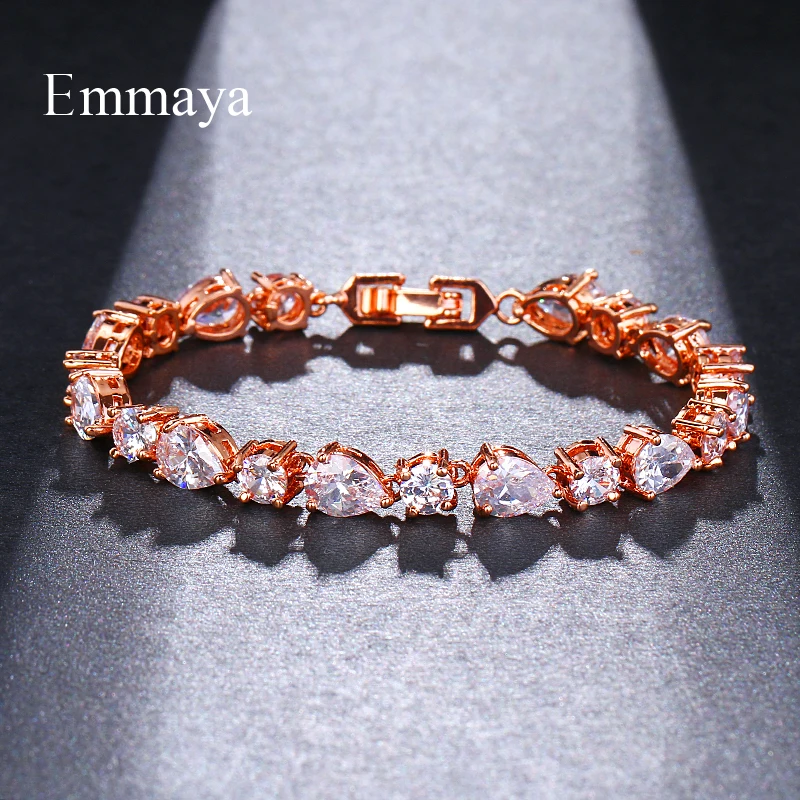 Браслеты Emmaya с австрийскими кристаллами женские Роскошные ювелирные украшения в