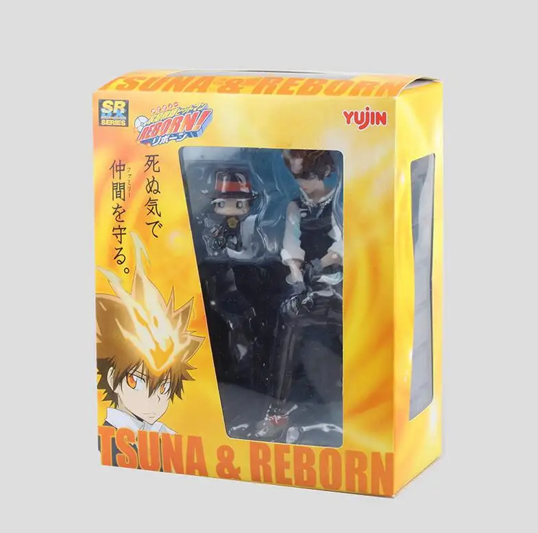 Кукла Reborn Sawada Tsuna 18 см мультяшная аниме экшн фигурка ПВХ игрушки Коллекционные