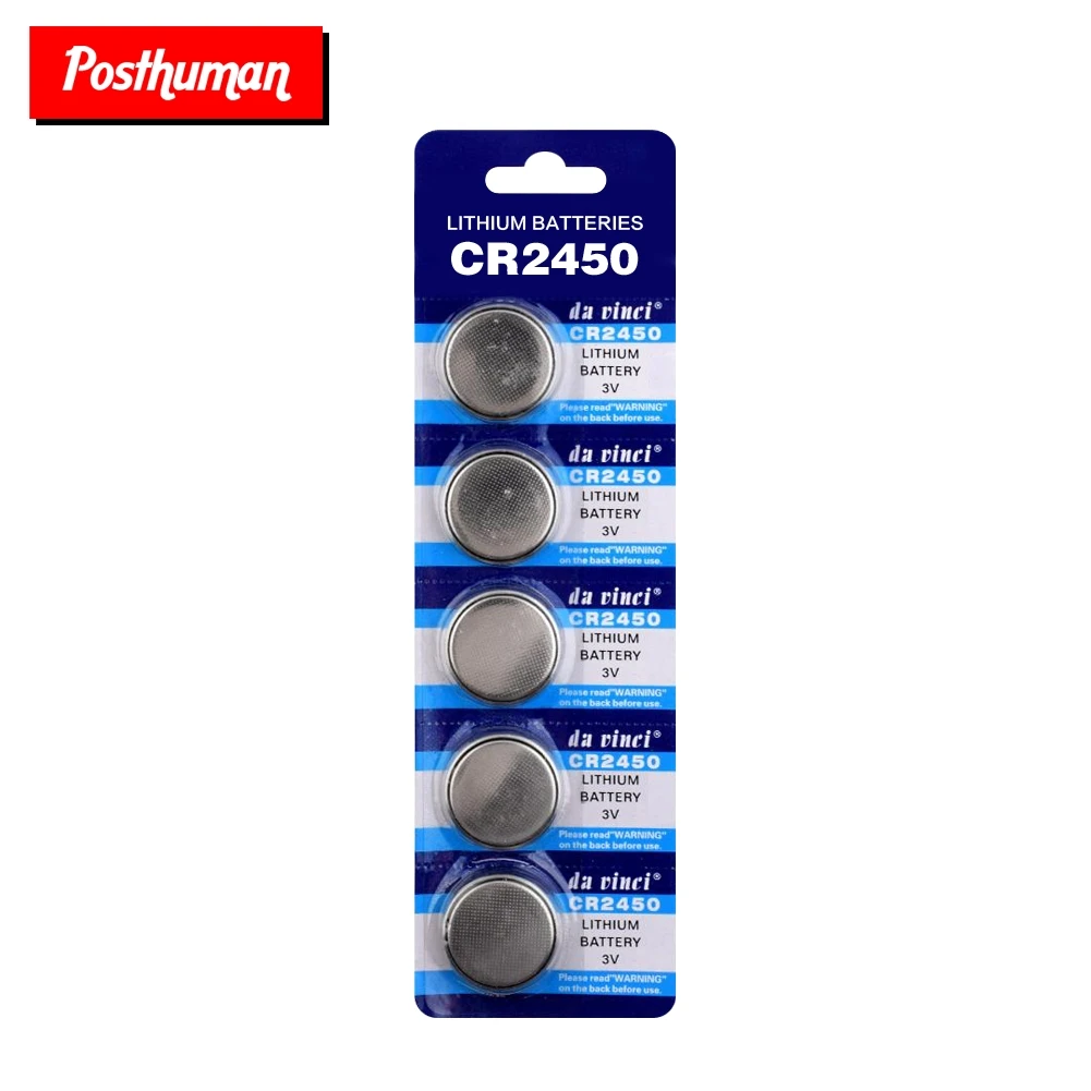 Postuman 5 шт. CR2450 2450 3 В литиевая монета ячеек кнопка батареи CR2450 DL2450 BR2450 LM2450 KCR5029 для основной платы калькулятор