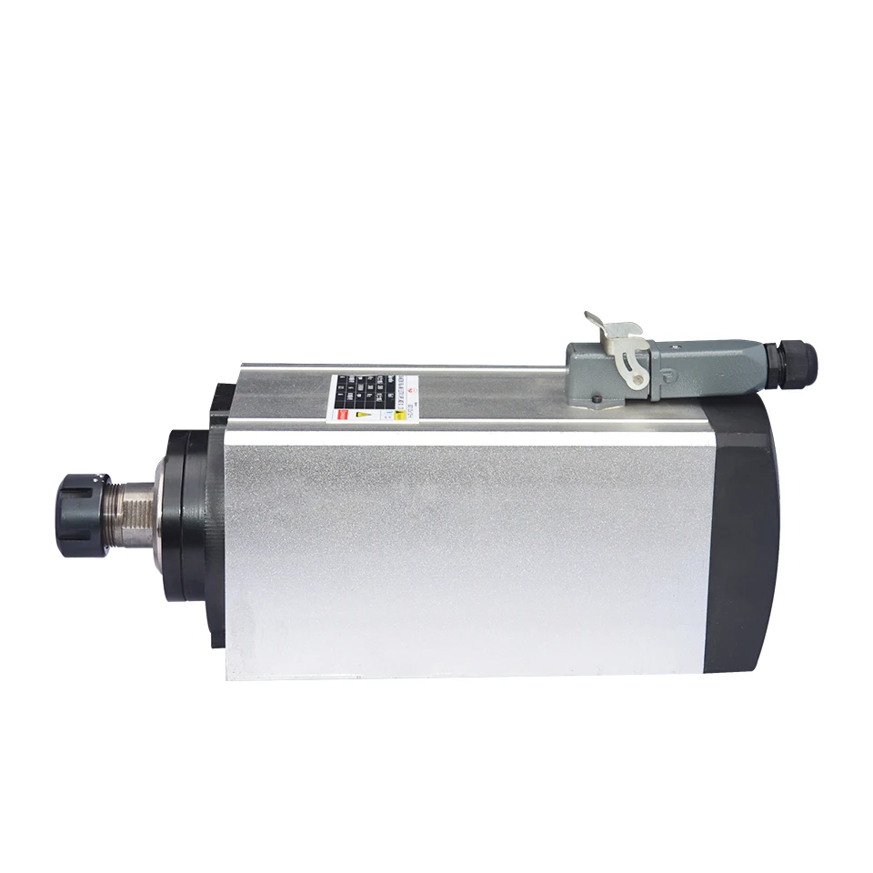 

4.5KW 380V Air Cooled Spindle ER25 Collet Chuck Square CNC Spindle Motor For Milling Drilling Engraver Machine