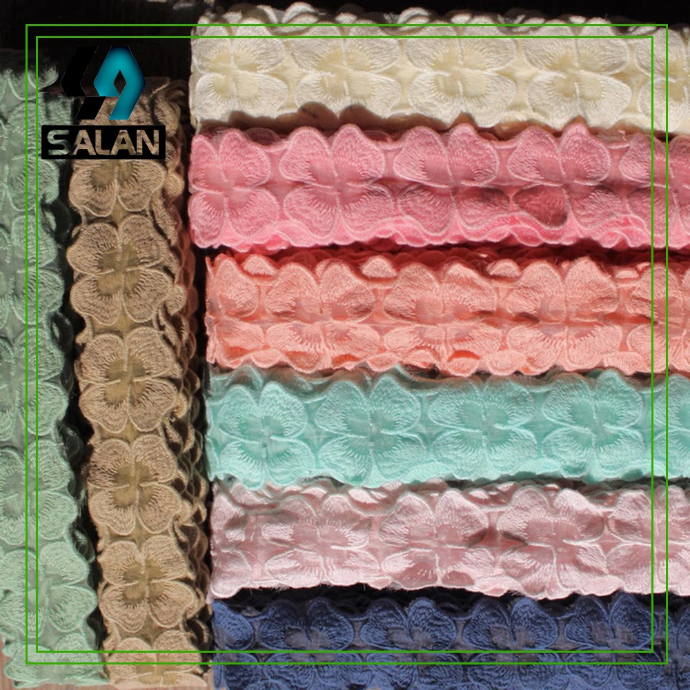 Новые яркие разноцветные вышитые водно растворимые лепестки в Корейском стиле