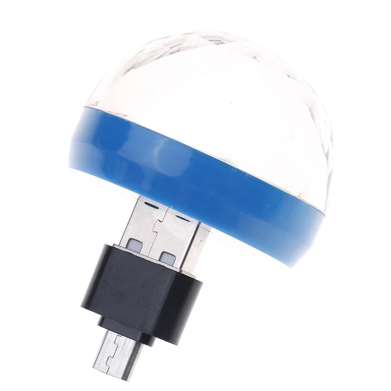 Музыкальный сценический светильник Mini USB светодиодный вечерние светильник s шоу клуб диско светильник лазерный проектор контроль звука кристалл магический шар эффект светильник s