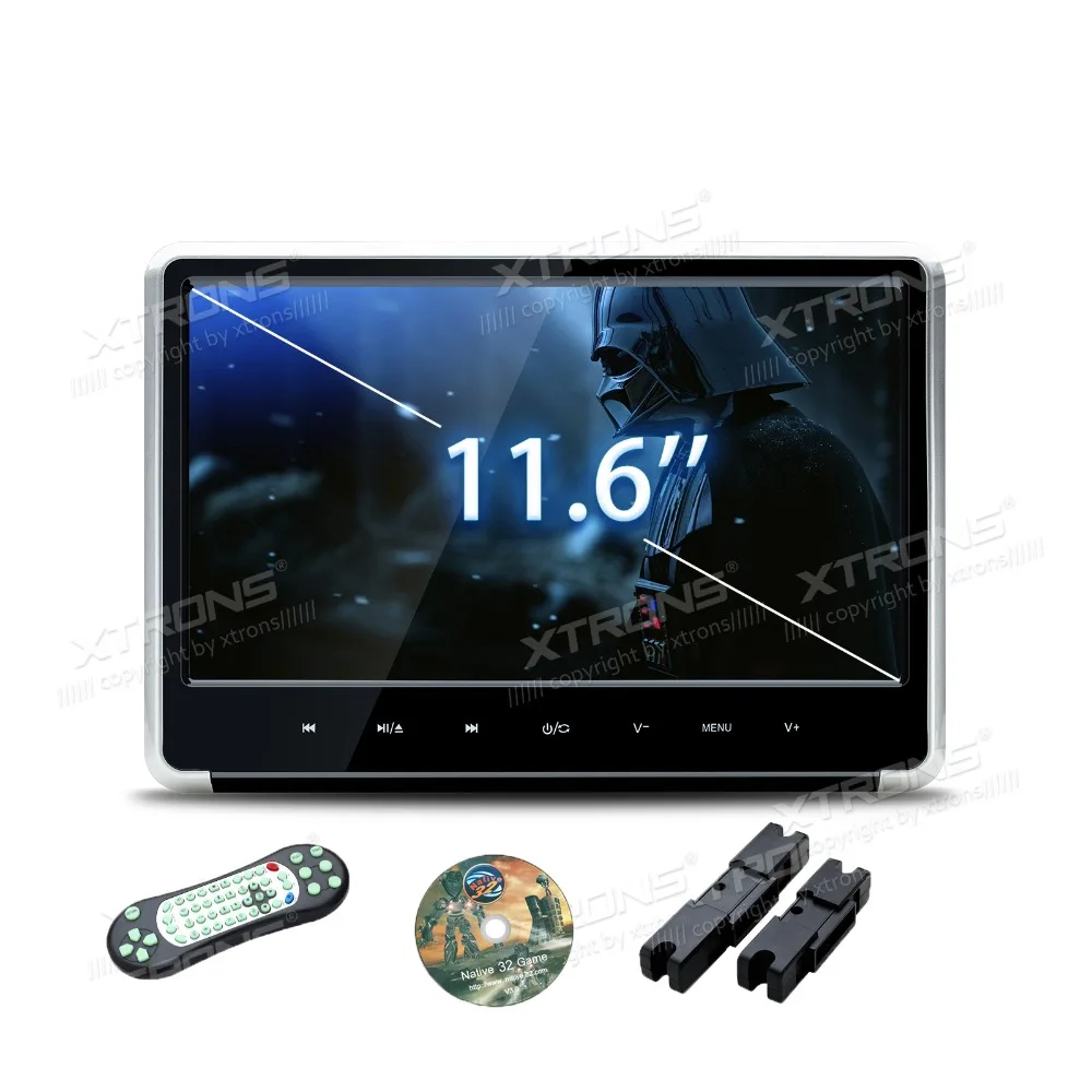 XTRONS 11 6 &quotСеребряный монитор HD цифровая TFT сенсорная панель 1080P видео