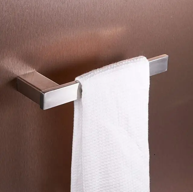 towel hanger Матовый mttuzk никелевый SUS304 полотенцесушитель из нержавеющей стали, крючок для халата, держатель для бумаги, аксессуары для ванной комнаты - Цвет: towel hanger
