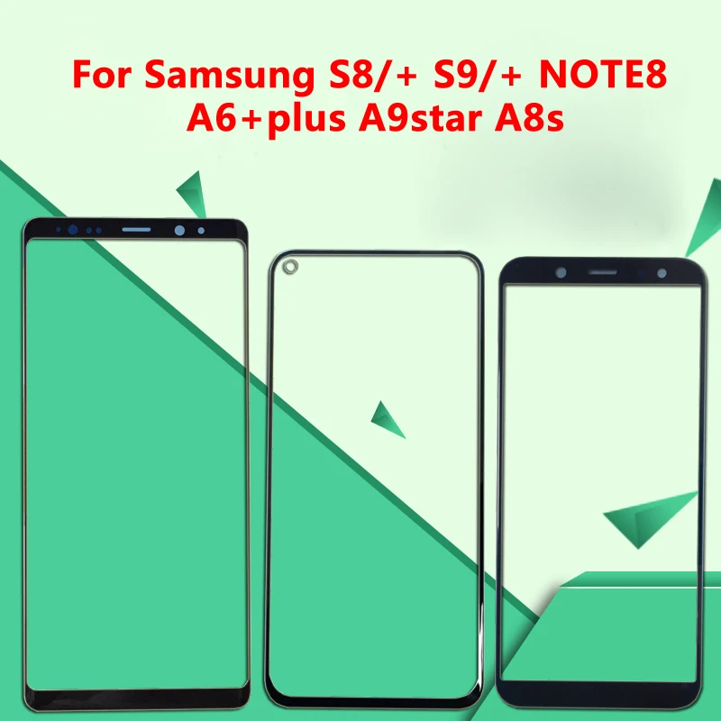 Kwainee Высокое качество Сенсорная панель экран для Samsung s8 s9 plus Note8 A8s A9star внешнее