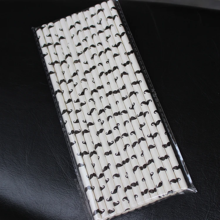 Бумажные соломинки для усов/бороды 25 шт./лот свадьба Рождество День Рождения