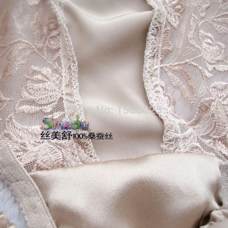 Качественные однотонные женские трусики из чистого шелка 100% шелк тутового