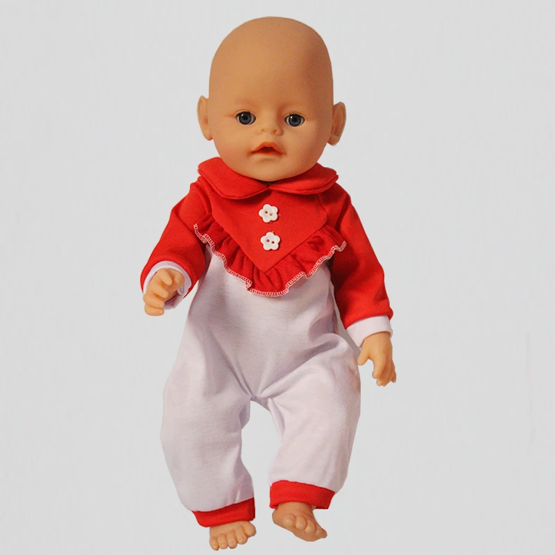 Красные комбинезоны Одежда для кукол подходит 43 см одежда и аксессуары лучший