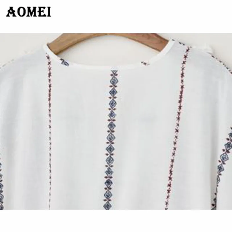 Женское летнее пляжное платье для отпуска винтажные туники с принтом и V-образным