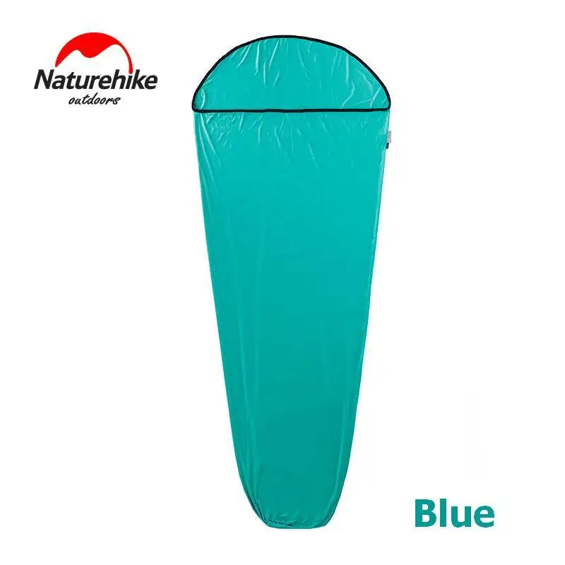 Blue Naturehike открытый Мумия один спальный мешок лайнер супер эластичные спальные мешки кемпинг бизнес больница путешествия весна лето - Цвет: Blue