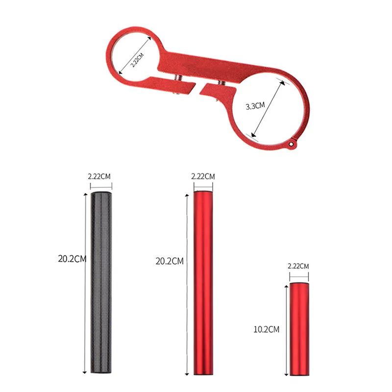 Bike Handlebar Extended Bracket Headlight Mount Bar Computer Holder Lantern Lamp Support Rack Alloy Fiber Stand | Спорт и