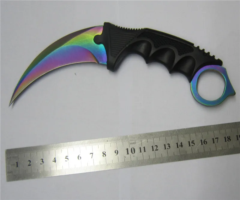 CS GO Counter Strike Karambit коготь нож для шеи с оболочкой игры Охота лагерь hike тактический