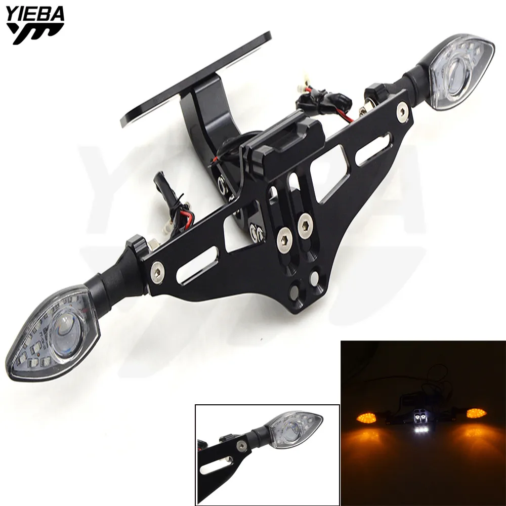 Кронштейн номерного знака мотоцикла держатель номер рамки для Kawasaki ER6N ER6F ER 6N 6F