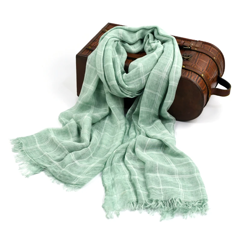 100% хлопок шарф мужской высокого качества длинный модный клетчатый роскошный