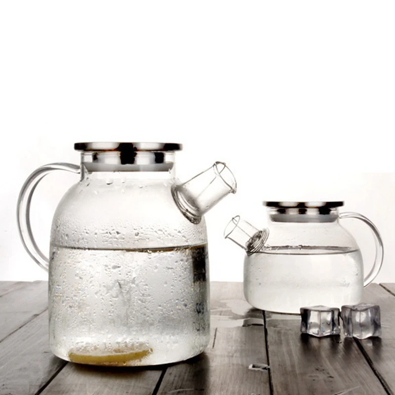 1000ml/1800ml прозрачный Стекло чайник кувшин для воды нагреваемый кунг фу Чай горшок