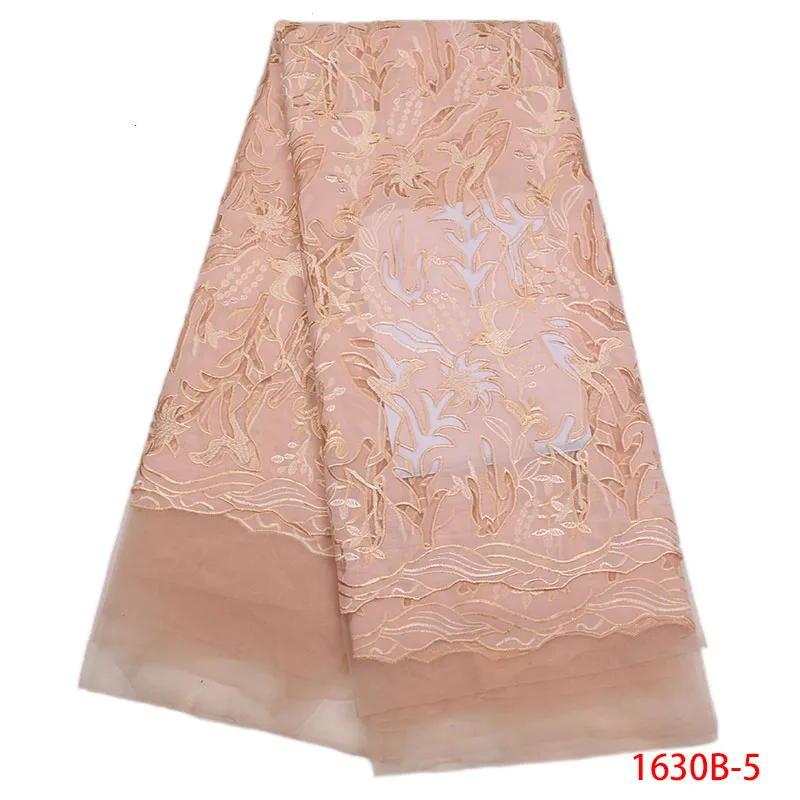 Нигерийская кружевная ткань 2018 Высококачественная хлопковая вышивка