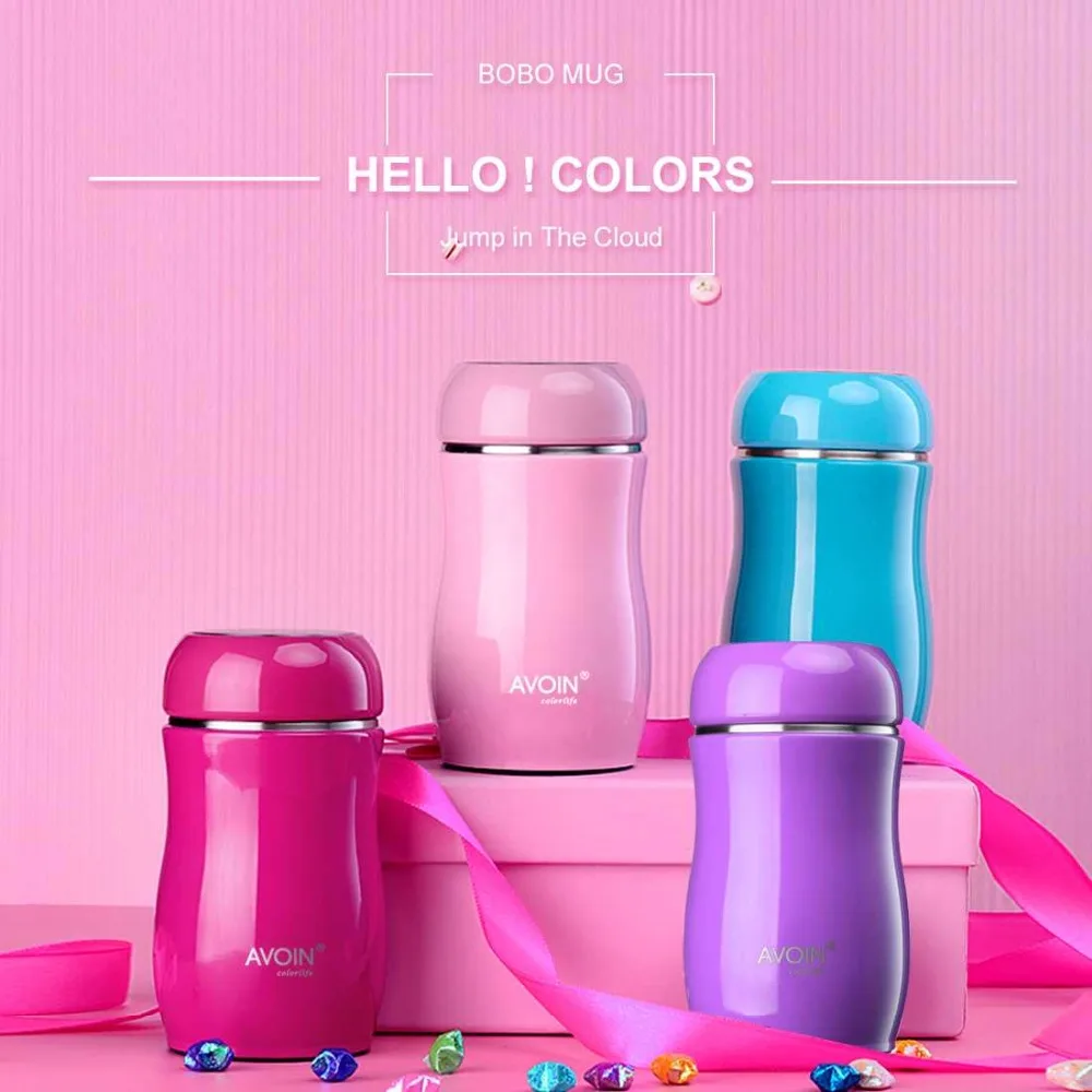 230ml Stainless Steel Vacuum Insulated Travel Cute Double Walled Espresso Cups Coffee Christmas Gifts Thermal Mug | Дом и сад