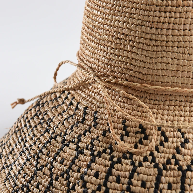 ROSELUOSI 2019 весенне летние соломенные из пальмового волокна шляпа женская летняя