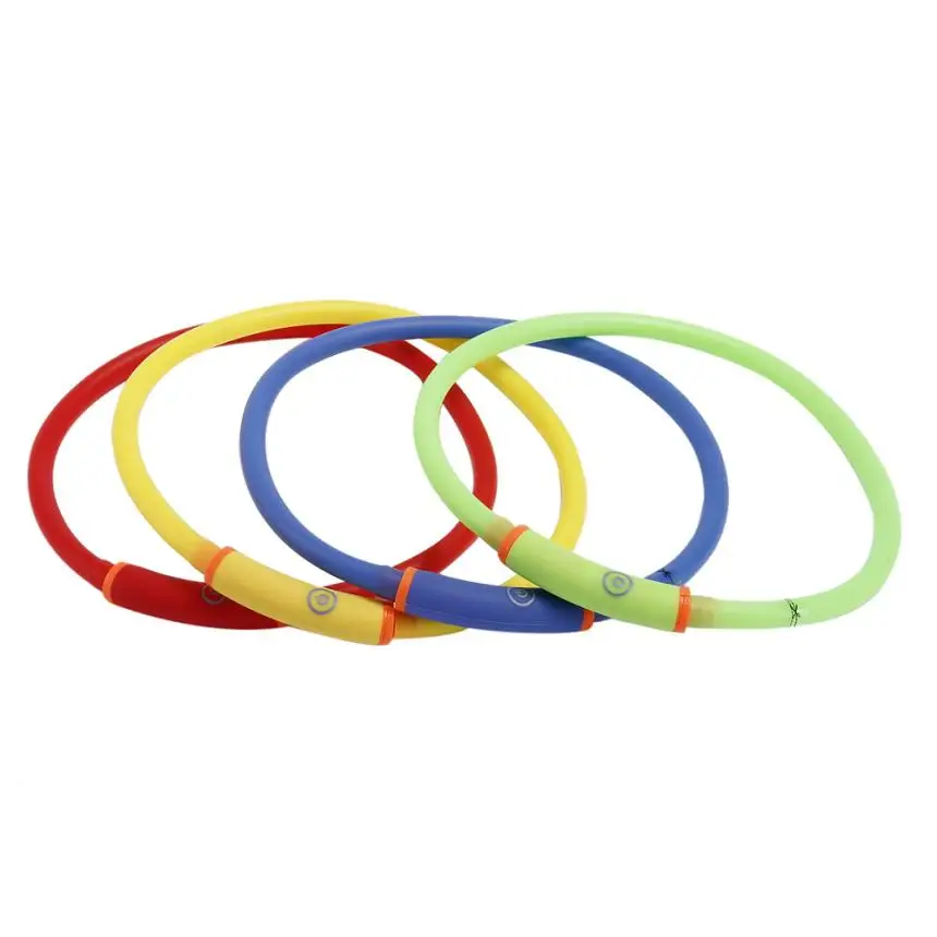 Ошийник для собак водонепроницаемый USB прочный экологичный безопасный перезаряжаемый светящийся светильник с LED-подсветкой для кошек, товар F299.