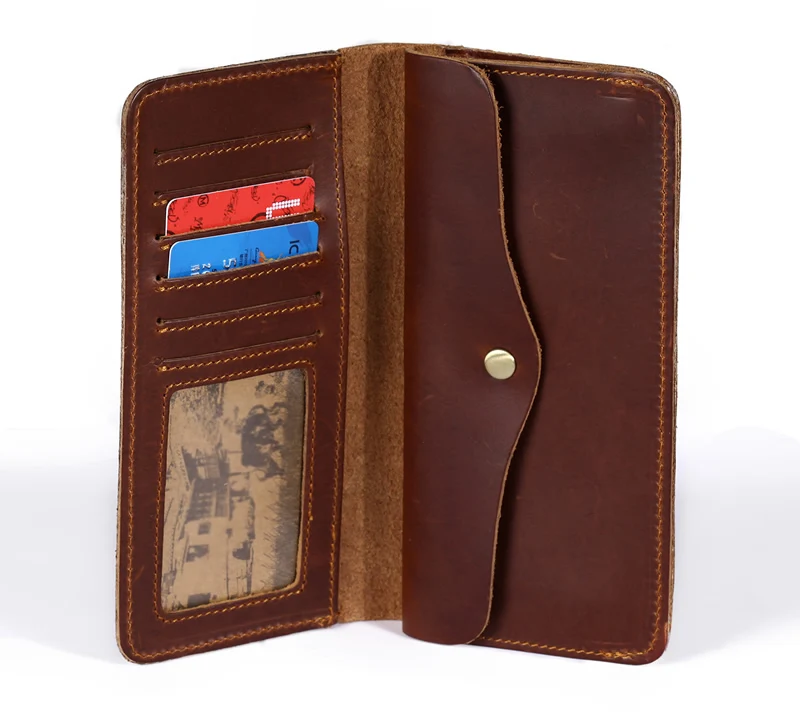 2016 новые люди складным браун из натуральной кожи бумажник старинные очень