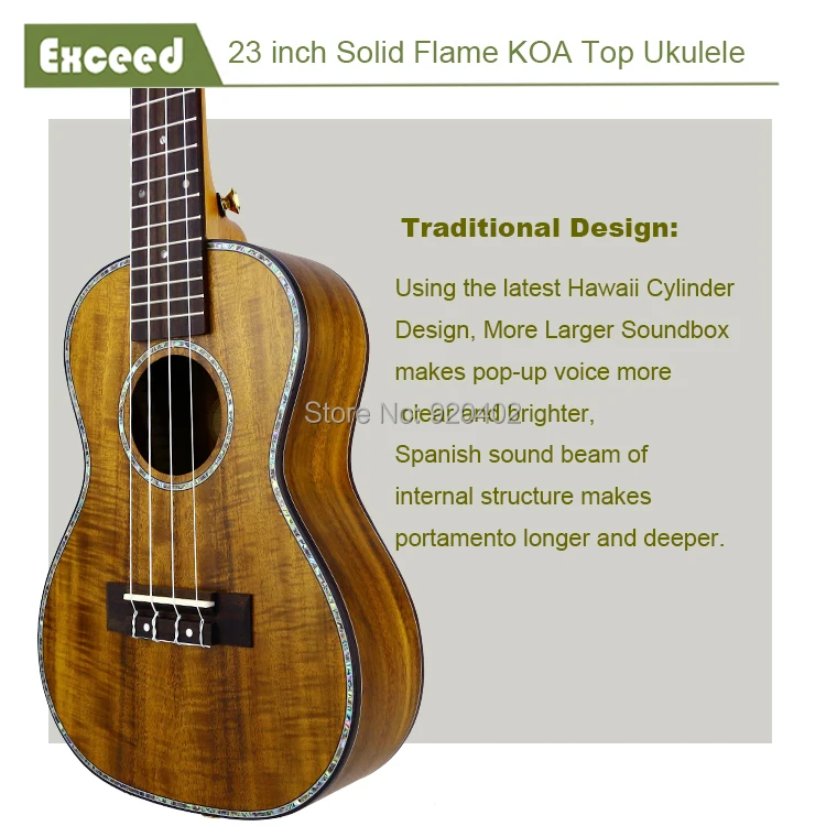 Free shipping 23&quot solid KOA top concert Ukulele Acoustic Guitar Hawaii guitar Music instrument uke handcraft guitarra ukelele | Спорт и